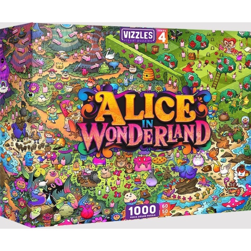 Vizzles: Alice In Wonderland Puzzle (1000pc Jigsaw) Board Game