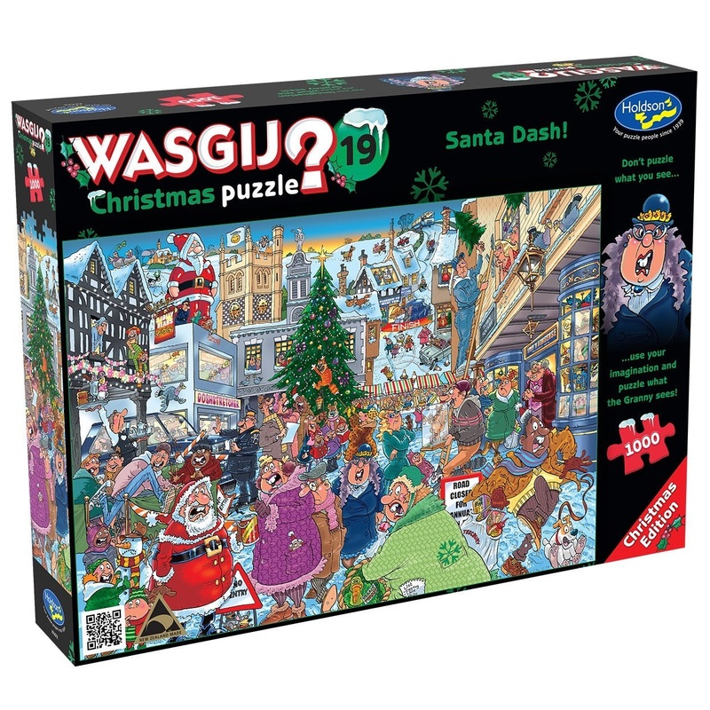 Wasgij Christmas #19: Santa Dash Puzzle (1000pc Jigsaw) Board Game