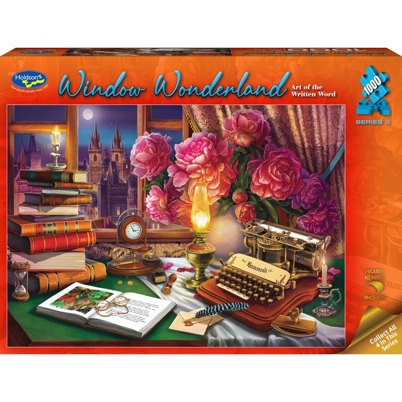Window Wonderland: Art of the Written Word (1000pc Jigsaw) Board Game