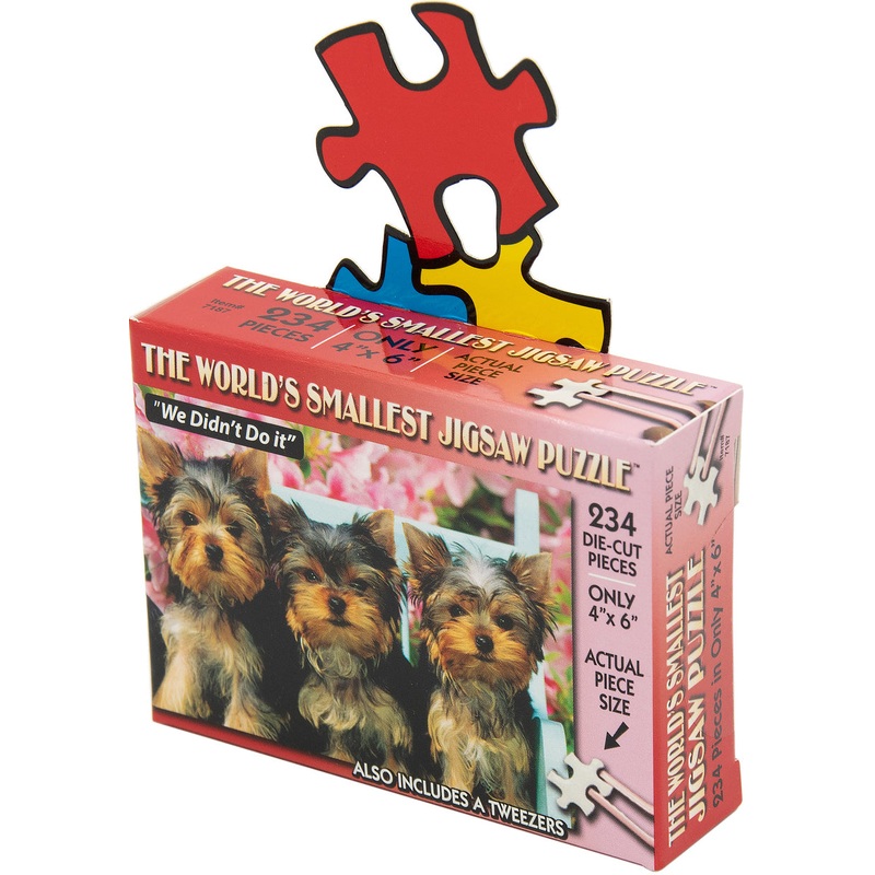 World's Smallest: We Didn't Do It - Tiny Piece Puzzle (234pc JIgsaw) Board Game