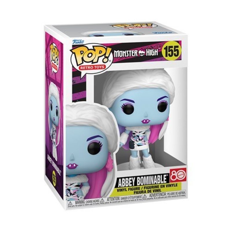 Abbey Bominable Funko Pop! Retro Toys Monster High - Approx. 3 3/4" Collectible Vinyl Figure #155 Bundled with Display Box Protector Case