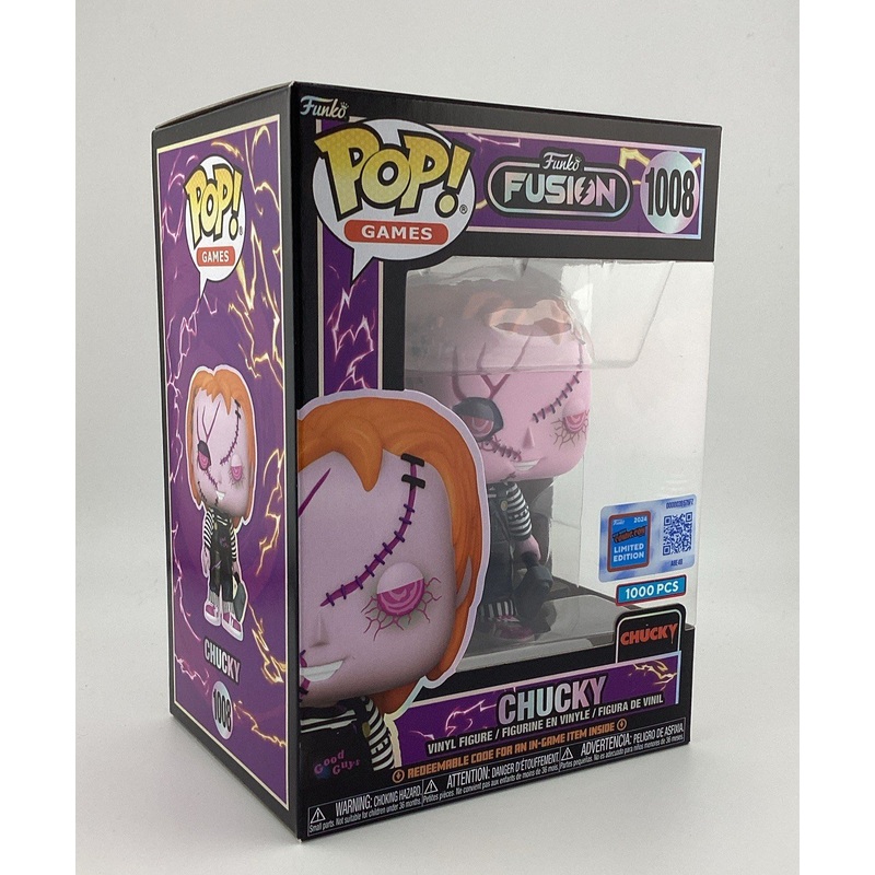 Funko Fusion Pop! Chucky NYCC 2024 Con Sticker Exclusive #1008 LE 1000 PCS