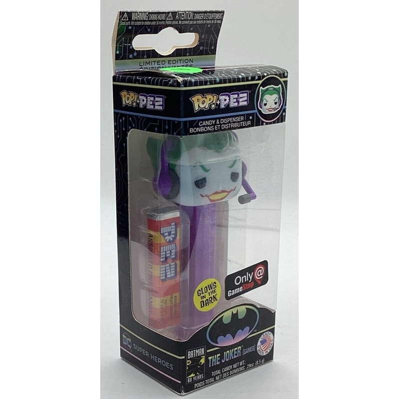 Funko Heroes DC Comics Batman The Joker Gamer Glows in the Dark POP! Pez