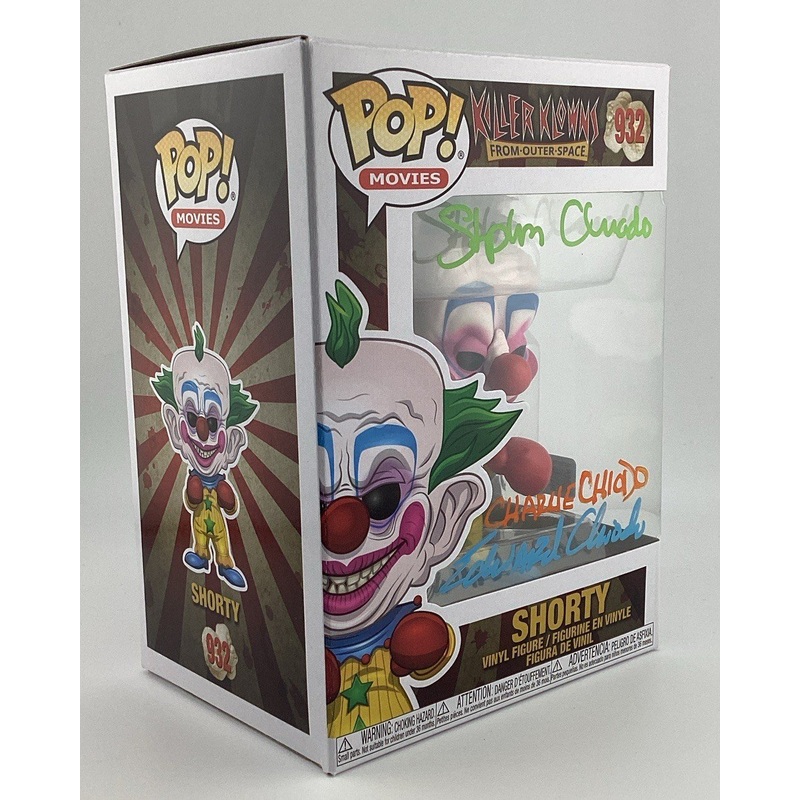 Funko Movies Killer Klown Shorty #932 Signed By Stephen,Charles,Edward Chiodo
