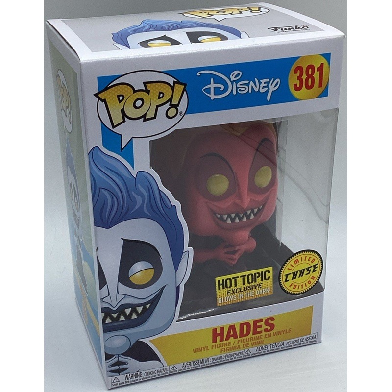 Funko Pop! Disney Hades Red Glow Chase Hot Topic Exclusive #381 Limited Edition