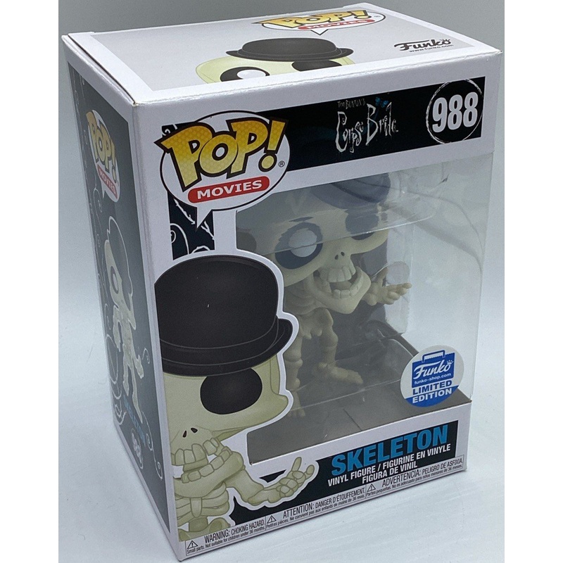 Funko Pop! Vinyl: Corpse Bride Skeleton Funko (Exclusive) #988 Limited Edition
