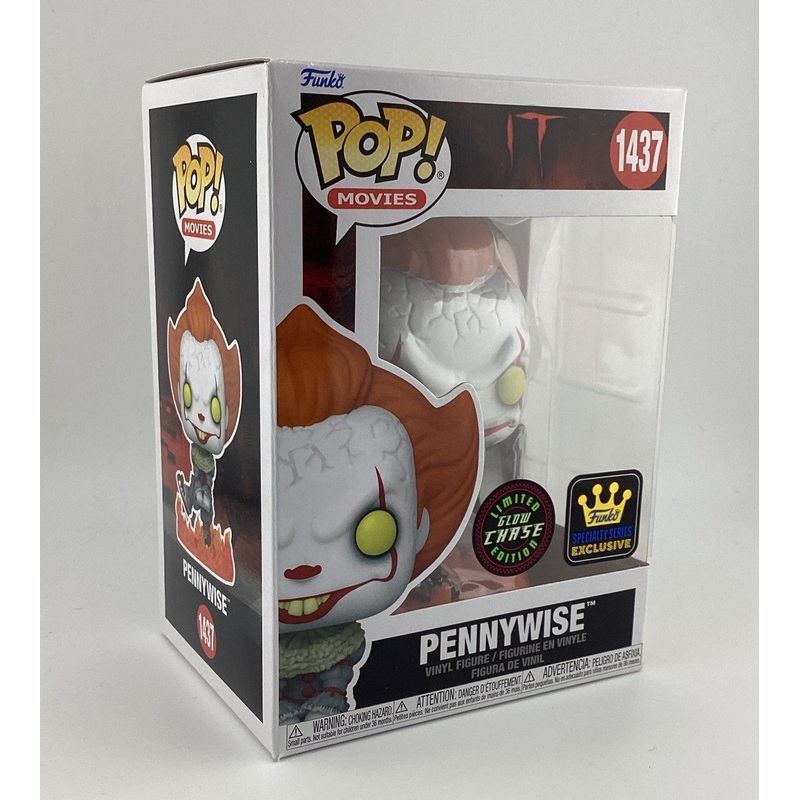 Funko Pop! Vinyl: IT Movie - Pennywise (Chase) (Glow) #1437 Funko Exclusive