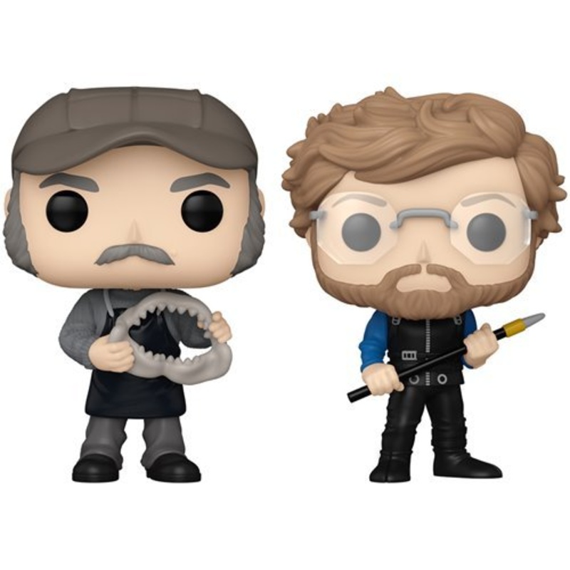 Jaws Funko Pop! Movies 50th Anniversary - Set of 2 (Quint #1755, and Matt Hooper #1756) Collectible Vinyl Figures
