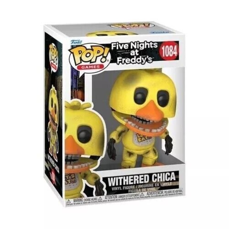 Withered Chica Funko Pop! Games Five Nights at Freddy's - Approx. 4" Collectible Vinyl Figure #1084 Bundled with Display Box Protector Case