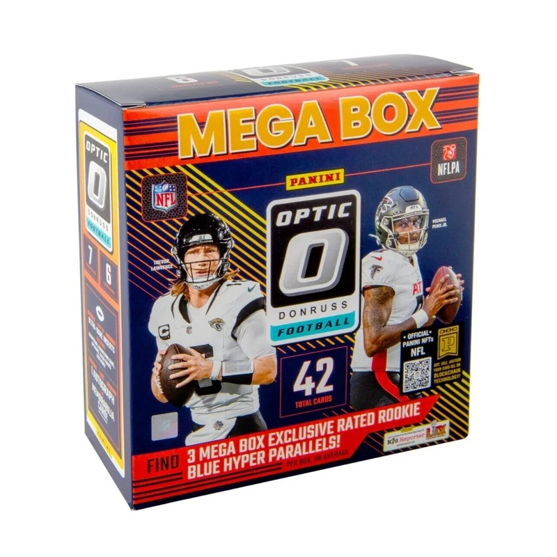 2024 Panini Donruss Optic Football Mega Box Blue Hyper Sealed Box