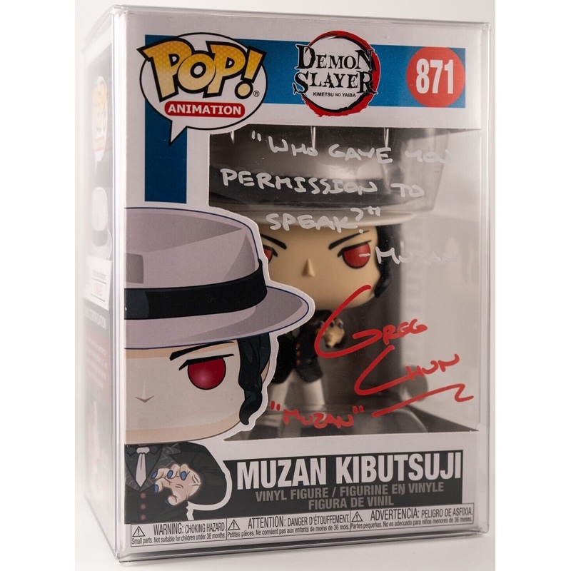 Funko Pop! Muzan Kibutsuji #871 Signed By Greg Chun