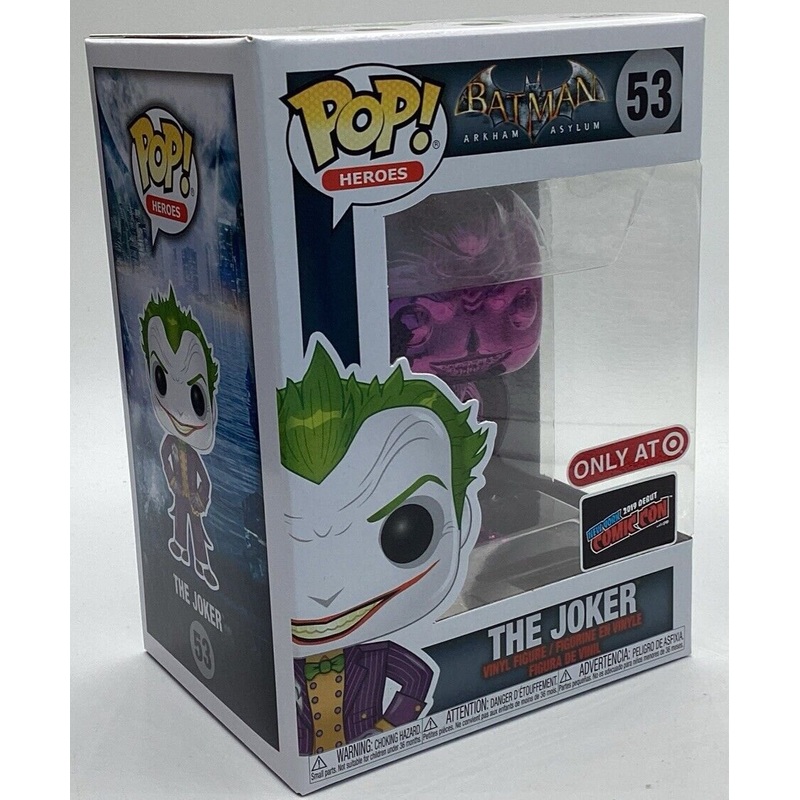 Funko Pop! Vinyl: Batman: Arkham Asylum - The Joker (Purple) Target, NYCC19