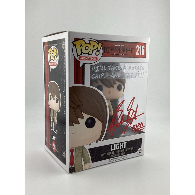 Funko Pop! Vinyl: Death Note - Light #216 Signed Brian D JSA Certification