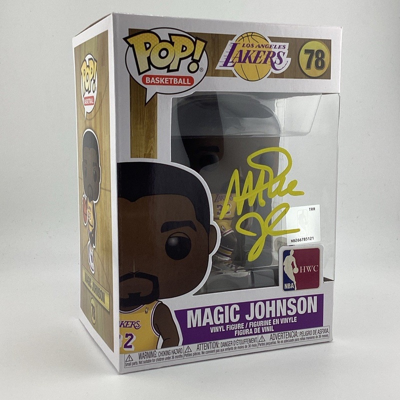 Funko Pop! Vinyl: Magic Johnson (Lakers home) #78 Signed Hardwood Classics