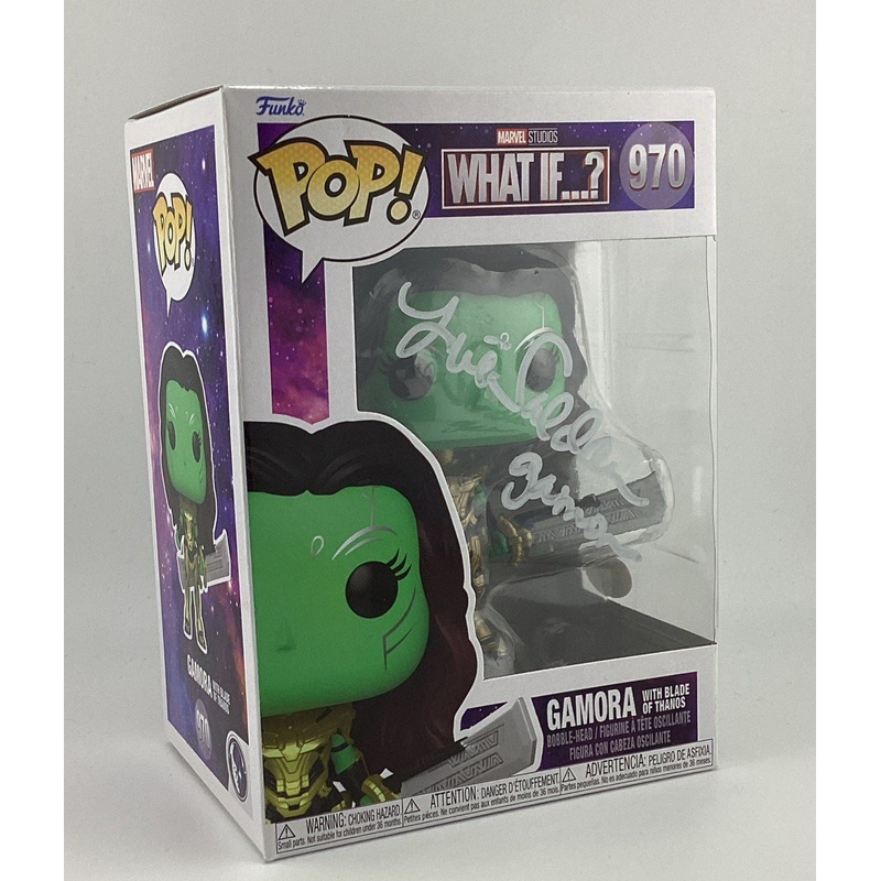 Funko Pop! Vinyl: Marvel - Gamora with Blade of Thanos #970 Signed Zoe Saldana