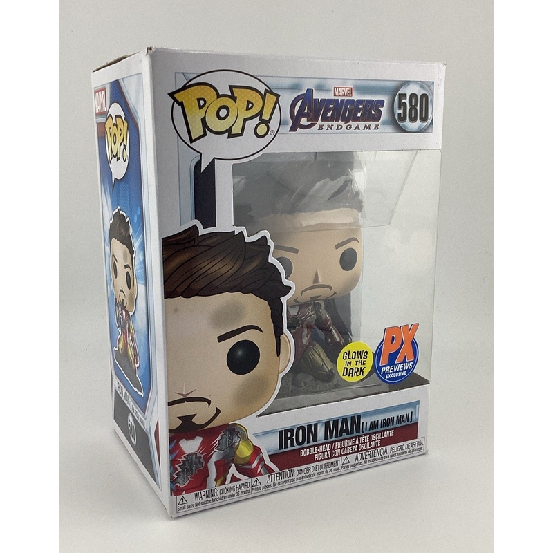 Funko Pop! Vinyl: Marvel - Iron Man (I Am Iron Man) (Metallic) (Glow) #580