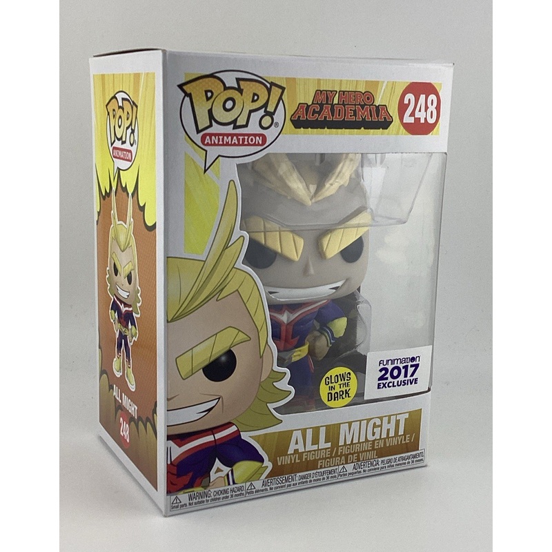 Funko Pop! Vinyl: My Hero Academia - All Might - (Glow) - Funimation 17 EX #248