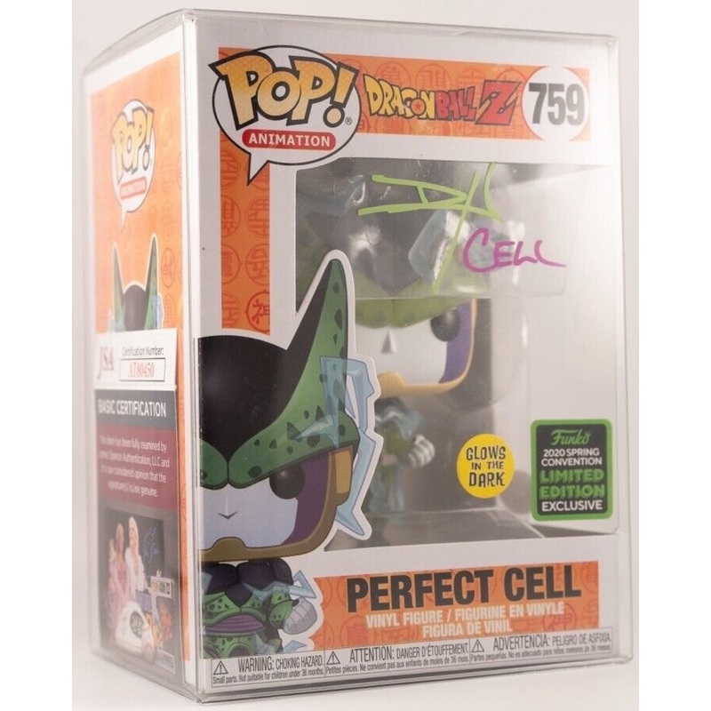Funko Pop! Vinyl: Perfect Cell #759 (GiTD) - SC 2020 Signed By Dameon Clarke