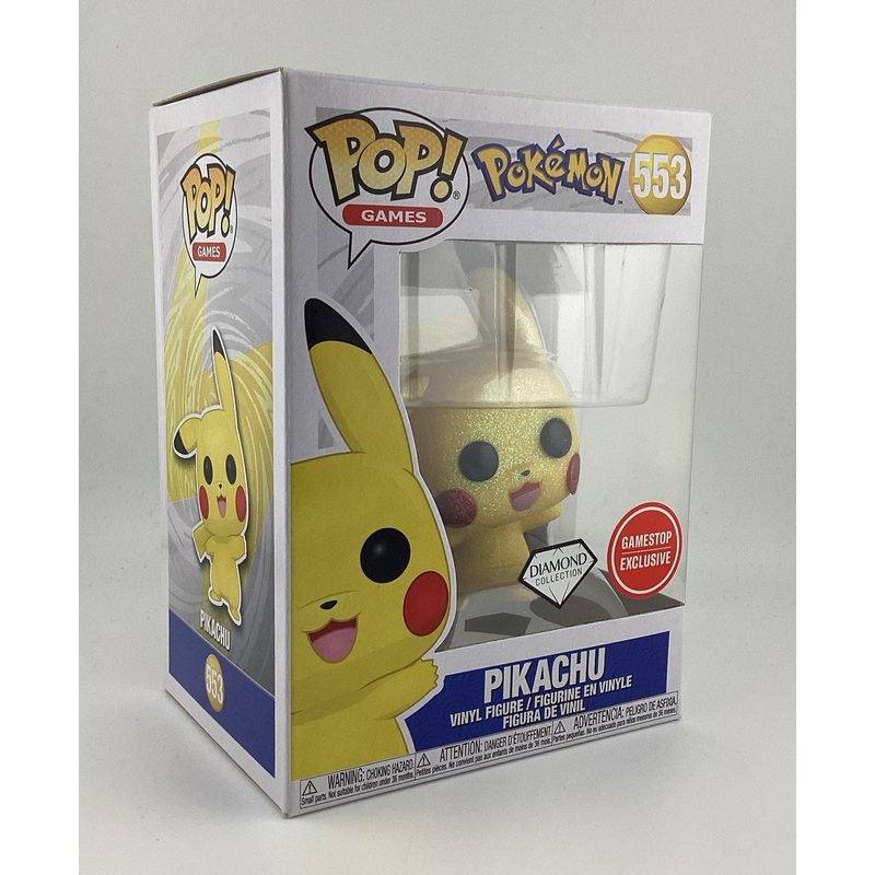 Funko Pop! Vinyl: Pokmon - Pikachu (Diamond Collection) - GameStop (GS) #553