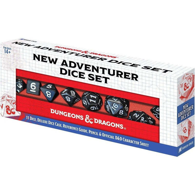 Sirius Dice: Dungeons & Dragons - New Adventure Dice Set Black