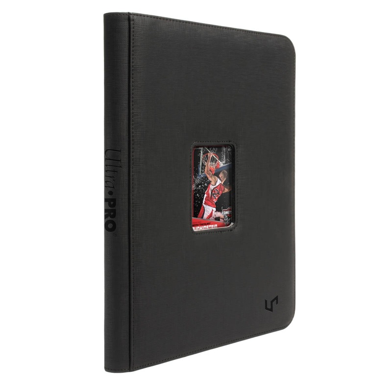 Ultra Pro PRO Black 9 Pocket WINDOW Zippered Binder