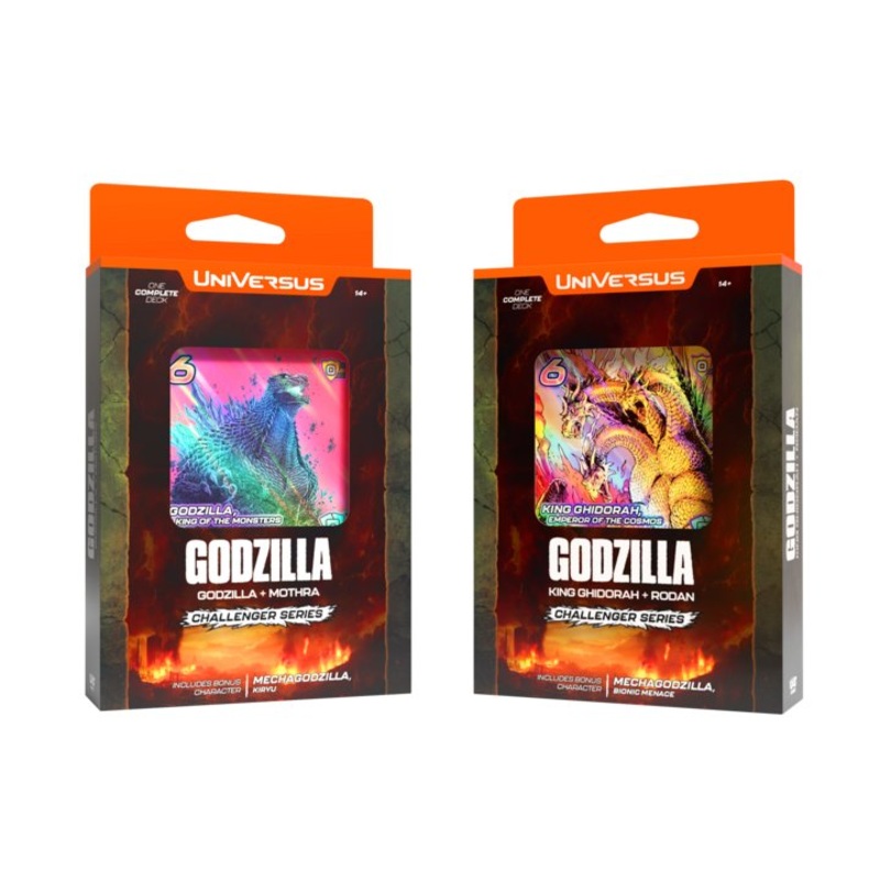 UniVersus CCG: (Set of 2) Godzilla Challenger Series Deck Display UVS