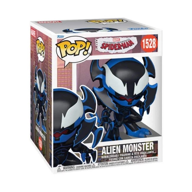 Alien Monster Super #1528 Super Funko Pop! Marvel Your Friendly Neighborhood Spider-Man - Approx. 6" Collectible Bobblehead Figure