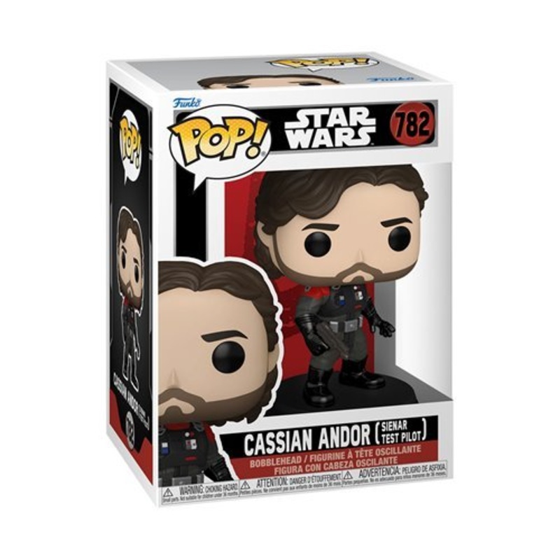 Cassian Andor (Sienar Test Pilot) Funko Pop! Star Wars: Andor - Approx. 4 1/2" Collectible Vinyl Figure #782 Bundled with Display Box Protector Case