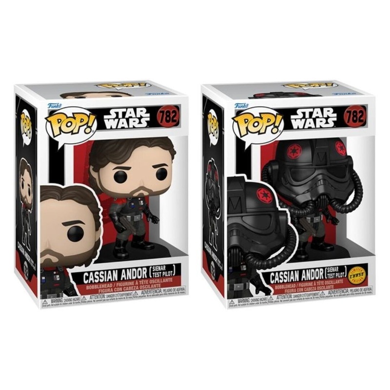 Cassian Andor (Sienar Test Pilot) Funko Pop! Star Wars: Andor - Set of 2 (Common and Chase) Collectible Vinyl Figures