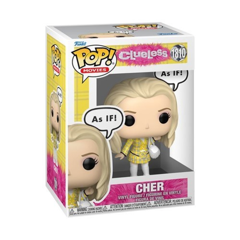 Cher (As If) Funko Pop! Movies Clueless 30th Anniversary - Approx. 4 1/2" Collectible Vinyl Figure #1810 Bundled with Display Box Protector Case