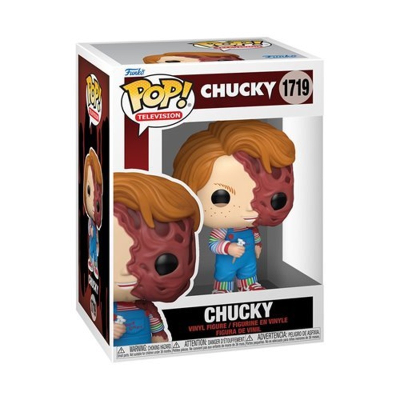 Chucky (Melted) Funko Pop! Television Chucky TV Series - Approx. 4" Collectible Vinyl Figure #1719 Bundled with Display Box Protector Case