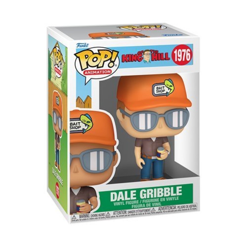 Dale Gribble Funko Pop! Animation King of the Hill - Approx. 4 1/4" Collectible Vinyl Figure #1976 Bundled with Display Box Protector Case