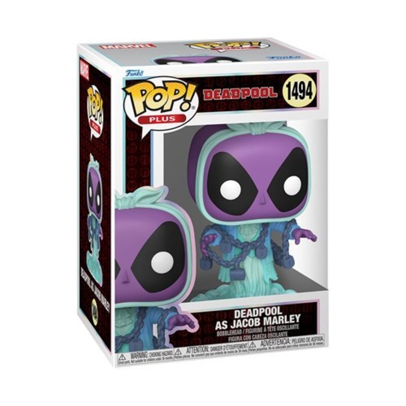 Deadpool as Jacob Marley Funko Pop! Plus Deadpool Literary Classics - Approx. 4" Collectible Vinyl Figure #1494 Bundled with Display Box Protector Case