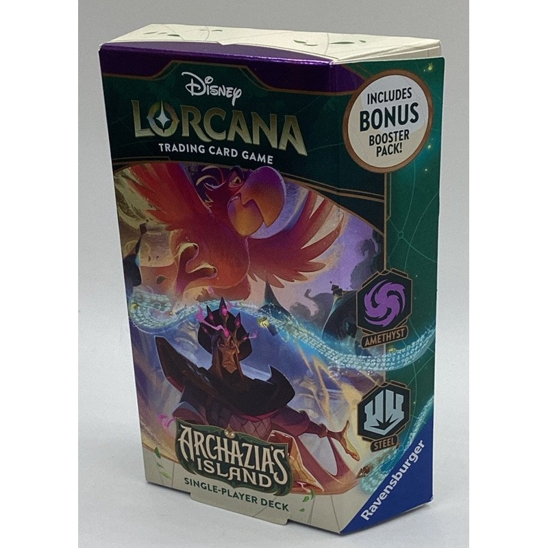 Disney Lorcana TCG Archazia's Island S07 - SINGLE-PLAYER DECK [Amethyst & Steel]