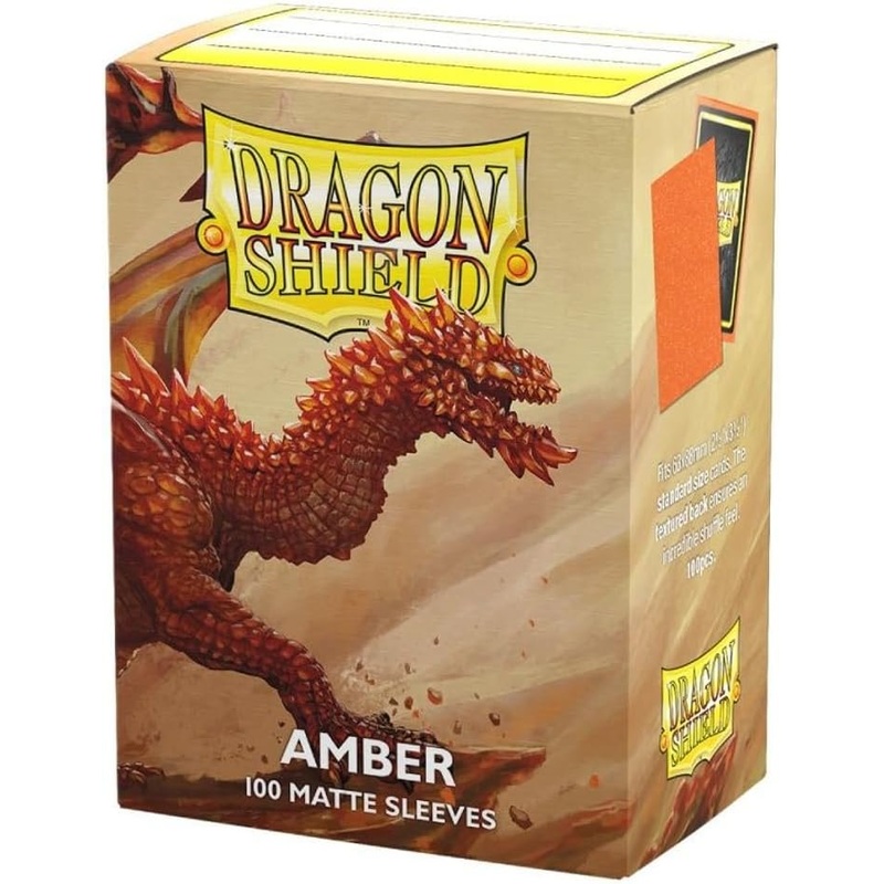 Dragon Shield Sleeves Matte Amber 100ct