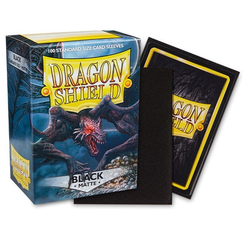 Dragon Shield Sleeves Matte Black 100ct