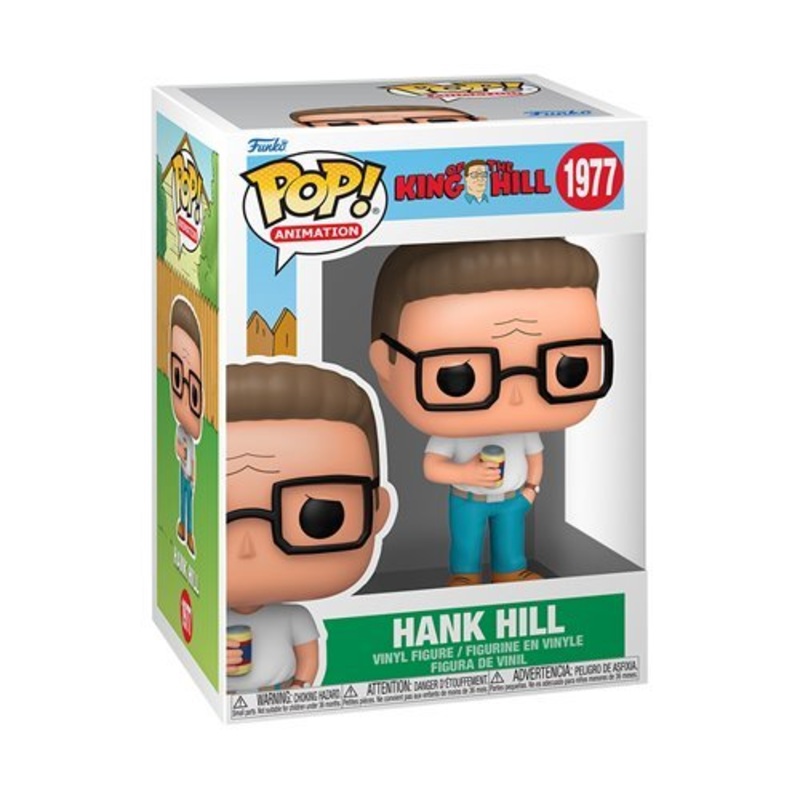 Hank Hill Funko Pop! Animation King of the Hill - Approx. 4" Collectible Vinyl Figure #1977 Bundled with Display Box Protector Case