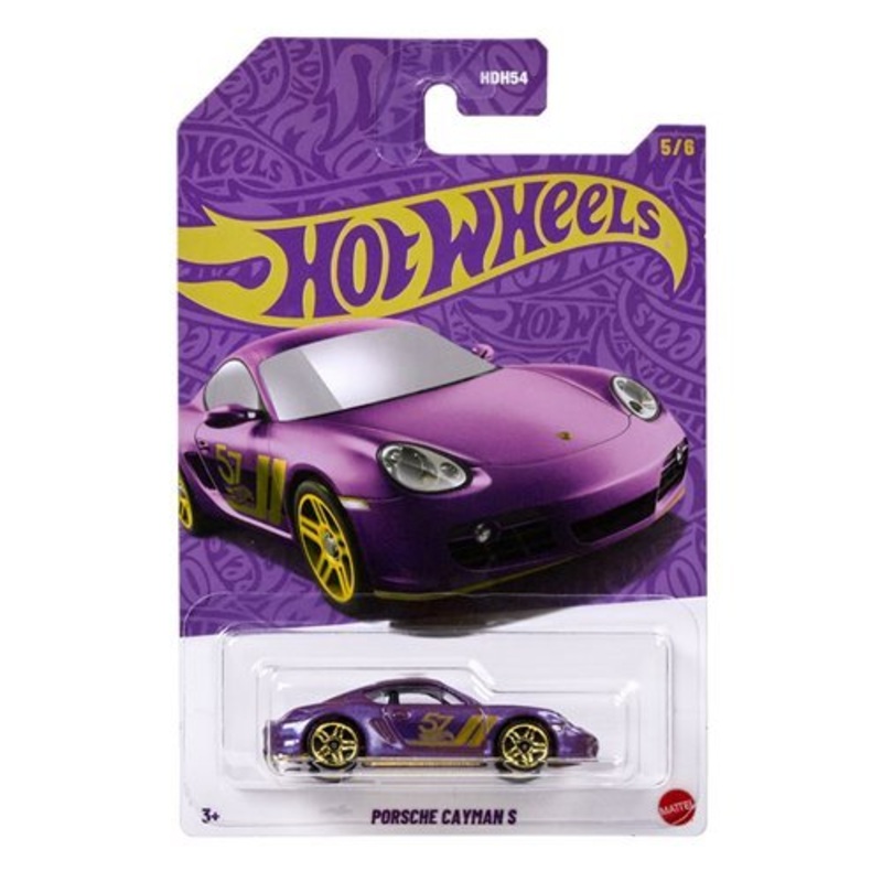 Hot Wheels Pearl and Chrome Vehicle 2025 Mix 2 - Porsche Cayman S 5/6 - Collectible Toy Car Vehicles