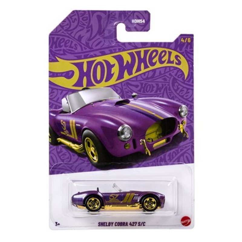 Hot Wheels Pearl and Chrome Vehicle 2025 Mix 2 - Shelby Cobra 427 S/C 4/6 - Collectible Toy Car Vehicles