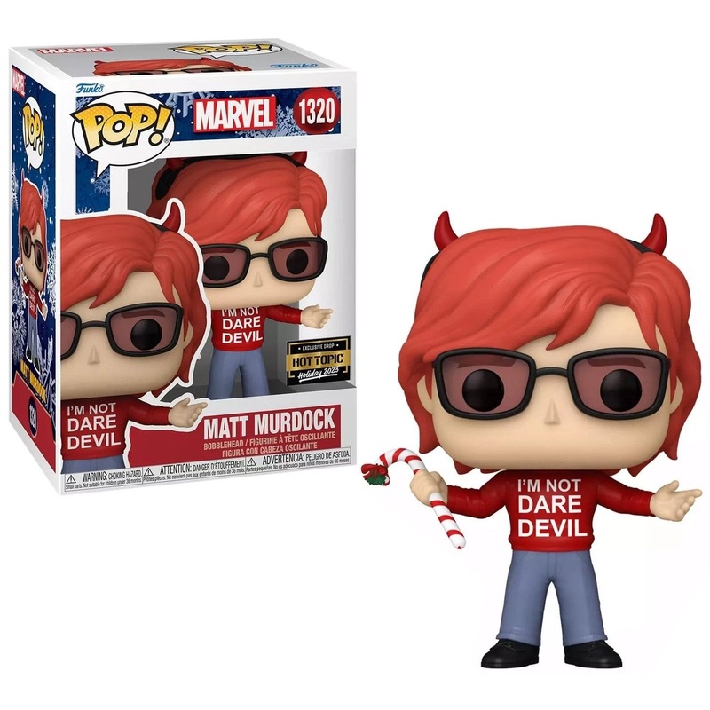 Matt Murdock Funko Pop! Marvel - Hot Topic Exclusive Collectible Vinyl Figure #1320 Bundled with Display Box Protector Case