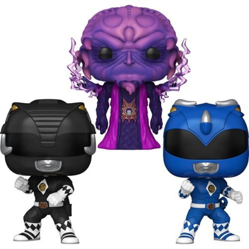 Mighty Morphin Power Rangers: The Movie Funko Pop! Movies Wave 2 - Set of 3 (Ivan Ooze #1782, Blue Ranger #1777, and Black Ranger #1776) Collectible Vinyl Figures - Estimated Arrival: Aug. 2025 (PRE-SALE)