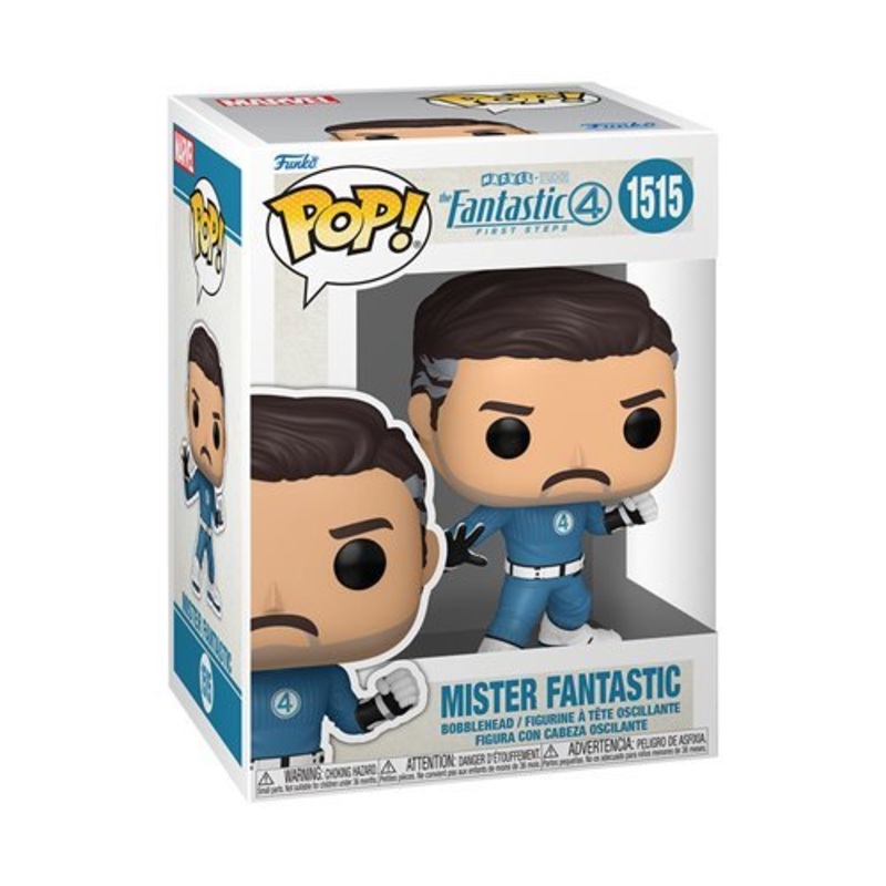 Mister Fantastic Funko Pop! The Fantastic Four: First Steps - Approx. 3 3/4" Collectible Vinyl Figure #1515 Bundled with Display Box Protector Case