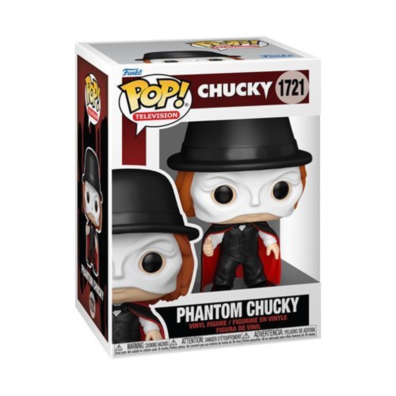 Phantom Chucky Funko Pop! Television Chucky TV Series - Approx. 4 1/2" Collectible Vinyl Figure #1721 Bundled with Display Box Protector Case