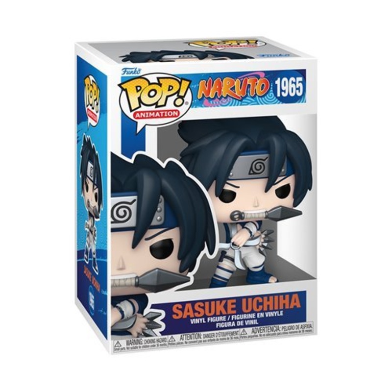 Sasuke Uchiha Funko Pop! Animation Naruto - Approx. 4 1/4" Collectible Vinyl Figure #1965 Bundled with Display Box Protector Case