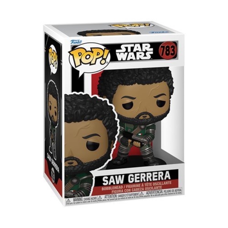 Saw Gerrera #783 Funko Pop! Star Wars: Andor - Approx. 4 3/4" Collectible Vinyl Figure with Case