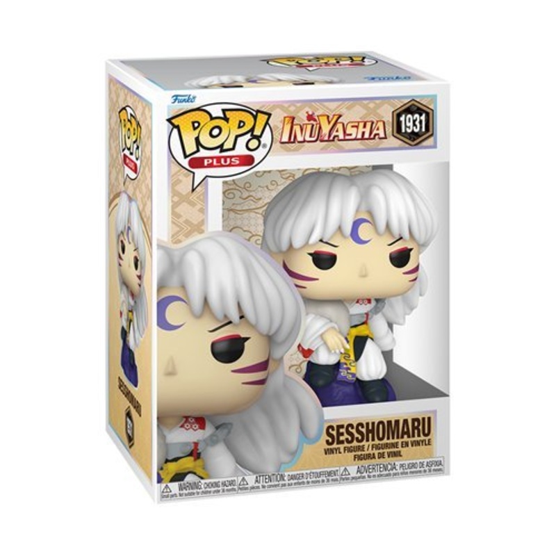 Sesshomaru (Sitting) Funko Pop! Plus Inuyasha - Approx. 4 1/4" Collectible Vinyl Figure #1931 Bundled with Display Box Protector Case