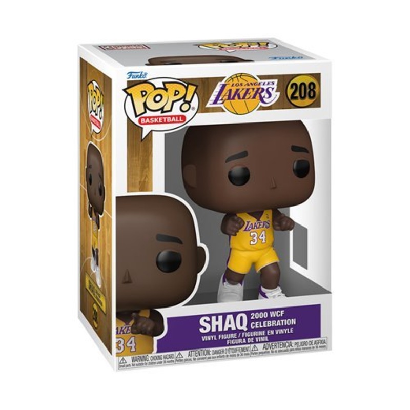 Shaq 2000 WCF Celebration Funko Pop! Basketball NBA Legends Lakers - Approx. 3 3/4" Collectible Vinyl Figure #208 Bundled with Display Box Protector Case