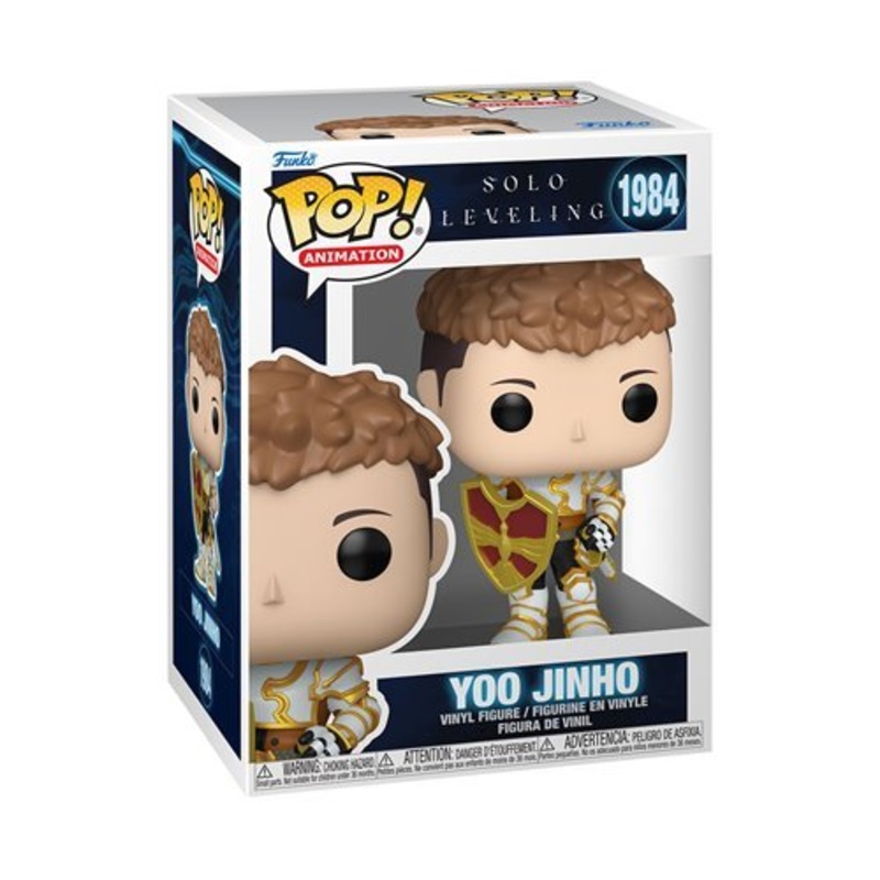 Yoo Jinho Funko Pop! Animation Solo Leveling - Approx. 4" Collectible Vinyl Figure #1984 Bundled with Display Box Protector Case
