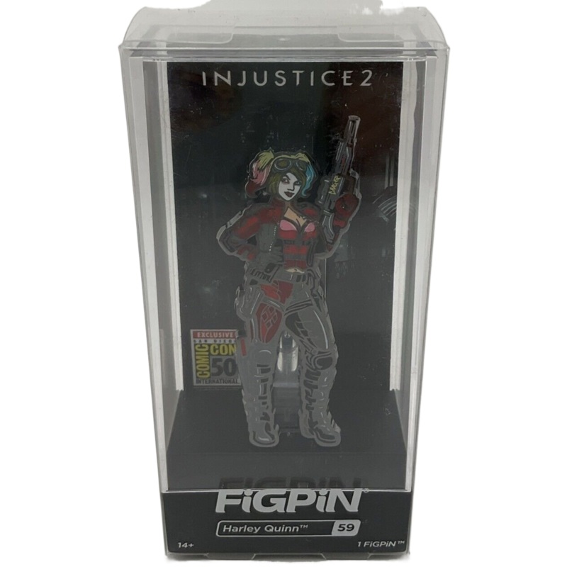 #21 JQ FiGPiN Locked SDCC Exclusive Harley Quinn 59 DC Comics LE 750 Injustice
