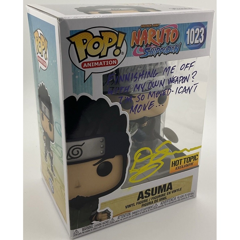 AutoGraphed Asuma #1023 Funko POP! signed by "Doug Erholtz"